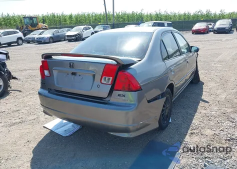 2005 Honda Civic Ex from USA, damaged, VIN 2HGES26785H627341